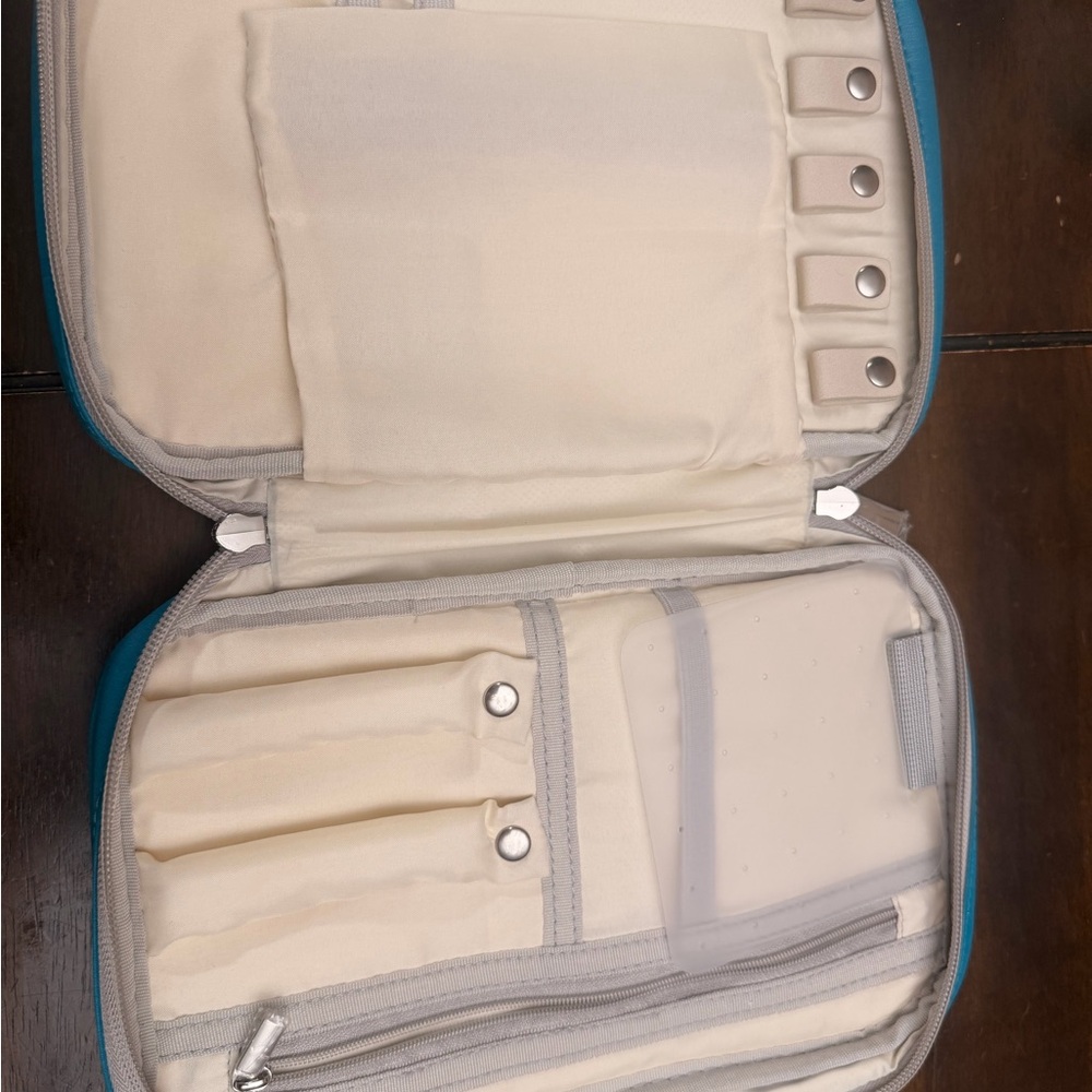 Travel Jewelry Organizer Pouch — Blue